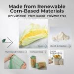 Eco-Friendly Compost Bags for Kitchen Bins - 50 Count