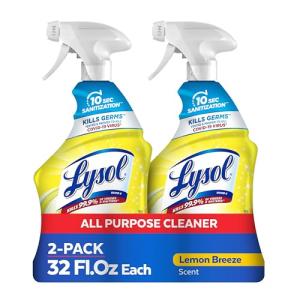 LYSOL Lemon Breeze All-Purpose Cleaner Spray, 32oz 2-Pack