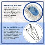 Heavy Duty Cotton Wedge Dust Mop Head with Handle