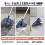 Long Handle Triangle Mop with 6 Microfiber Pads