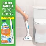 Toilet Bowl Brush Kit with Cleaner Refills