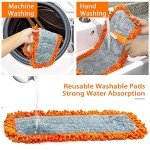 Dust Mop with 2 Washable Microfiber Pads