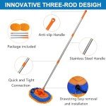 52" Microfiber Duster with Washable Chenille Heads