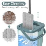 Aifacay Floor Mop and Bucket Set with Microfiber Pads