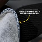 Super Absorbent Gray Microfiber Towels for Cars