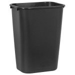 Large Black Rubbermaid Commercial Waste Basket 39L
