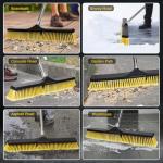 24" Heavy Duty Push Broom with Long Handle