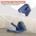 Long Handle Triangle Mop with 6 Microfiber Pads