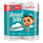 Angel Soft Toilet Paper, 6 Super Mega Rolls