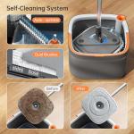 KZKR Spin Mop Bucket Set with Replaceable Pads