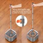 KZKR Spin Mop Bucket Set with Replaceable Pads