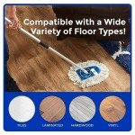 Heavy Duty Cotton Wedge Dust Mop Head with Handle