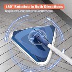 Long Handle Triangle Mop with 6 Microfiber Pads