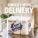 Scott 1000 Sheets Toilet Paper, 12 Rolls