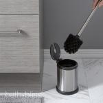Bath Bliss Toilet Brush with Holder and Lid