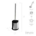 Bath Bliss Toilet Brush with Holder and Lid