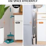 Flower Broom and Dustpan Set with Long Handle