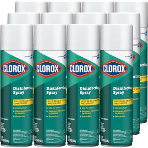 Clorox Disinfecting Aerosol Spray, Fresh Scent, 12-Pack
