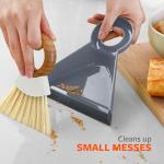 Compact Mini Brush and Dustpan Set for Quick Cleanups