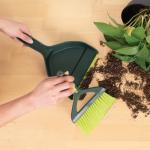 Pine-Sol Portable Dustpan and Brush Set - Green