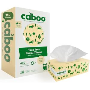 Eco-Friendly 3-Ply Tree-Free Facial Tissue - 480 Sheets
