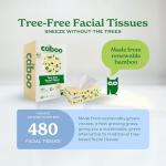 Eco-Friendly 3-Ply Tree-Free Facial Tissue - 480 Sheets