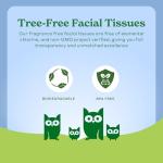 Eco-Friendly 3-Ply Tree-Free Facial Tissue - 480 Sheets