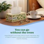 Eco-Friendly 3-Ply Tree-Free Facial Tissue - 480 Sheets