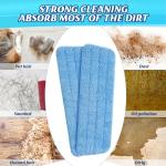 40 Pack Microfiber Mop Pads for Floor Cleaning