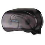 San Jamar Oceans Dual Bath Tissue Dispenser, Black Pearl