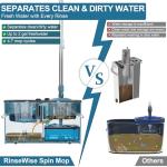 4-Chamber Spin Mop and Bucket Set with Replacement Heads