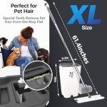 X3 Mop XL: 3-Chamber Flat Mop & Bucket Set