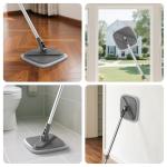 BOMIDI Spin Mop & Bucket Set with 6 Pads