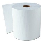 White Hardwound Roll Towels, 8" x 800 ft