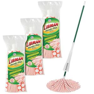 Libman Wonder Mop Kit with Refillable Heads