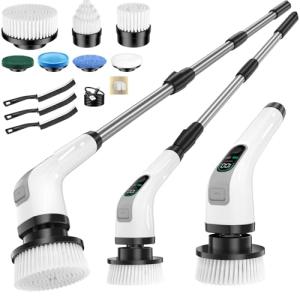 Electric Spin Scrubber with 7 Brush Heads