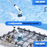 Electric Spin Scrubber with 7 Brush Heads