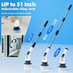 Electric Spin Scrubber with 7 Brush Heads