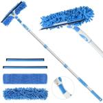 2-in-1 Window Squeegee with Extendable Pole