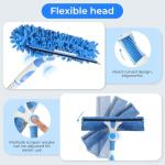 2-in-1 Window Squeegee with Extendable Pole