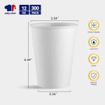 JOLLY CHEF 300 Pack 12 oz Disposable Coffee Cups