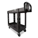 Rubbermaid 2-Shelf Utility Cart - Black