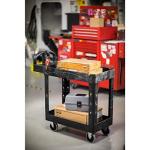 Rubbermaid 2-Shelf Utility Cart - Black