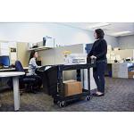Rubbermaid 2-Shelf Utility Cart - Black