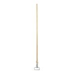 Boardwalk 60" Spring Grip Metal Mop Handle