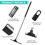 YOUNITA 59" Stainless Steel Floor Squeegee Scrubber