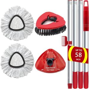 SuperAbound Spin Mop Replacement Head and Base Set