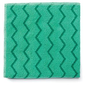 Rubbermaid Microfiber Cleaning Cloth, 16"x16", Green