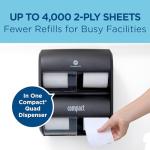 Coreless 2-Ply Recycled Toilet Paper - 36 Rolls