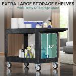 Heavy-Duty Rolling Utility Cart with 550 lbs Capacity